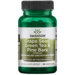 Swanson VYNUOGIŲ SĖKLŲ, ŽALIOSIOS ARBATOS IR PUŠIES ŽIEVĖS KOMPLEKSAS