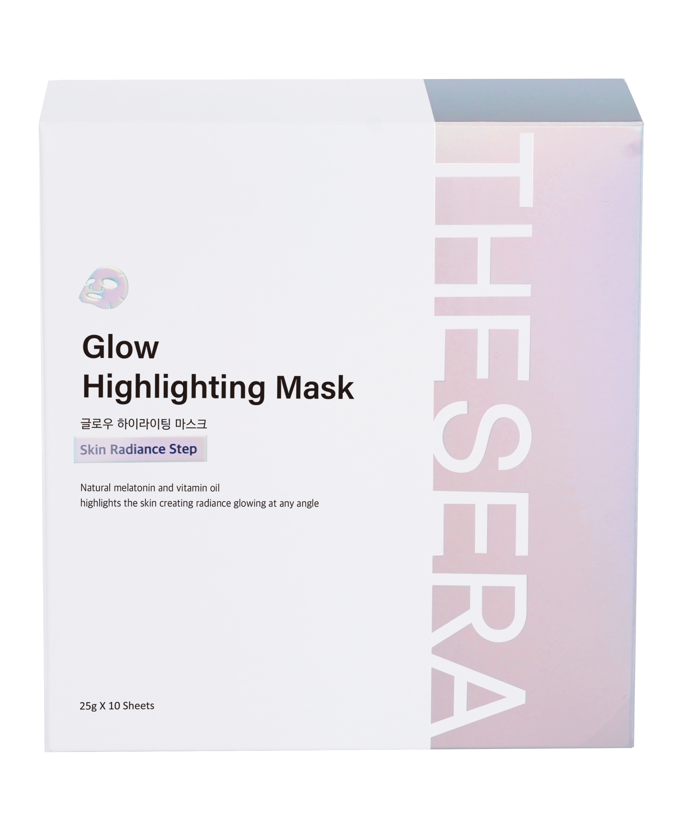 THESERA GLOW ŠVYTĖJIMO SUTEIKIANTI VEIDO KAUKĖ, 10x25 G