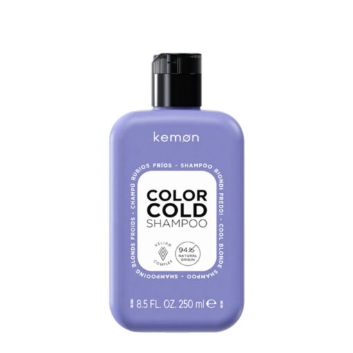 KEMON CARE COLOR COLD SHAMPOO Žvilgesio suteikiantis šampūnas šviesiems plaukams, 250ml