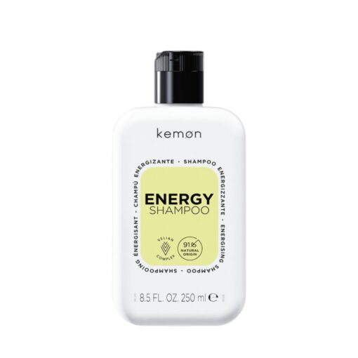 KEMON CARE ENERGY SHAMPOO Energizuojantis šampūnas trapiems ir slinkti linkusiems plaukams, 250ml