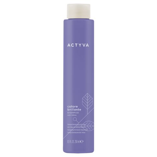 KEMON ACTYVA COLOR BRILLANTE Geltoną spalvą pašalinantis šampūnas, 250 ml