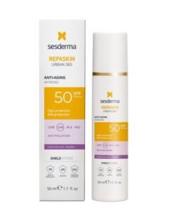 Sesderma Repaskin Urban 365 jauninantis kremas SPF50, 50ml buteliukas