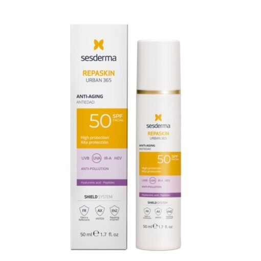 Sesderma Repaskin Urban 365 jauninantis kremas SPF50, 50ml buteliukas