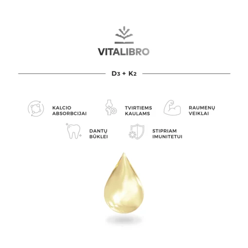 D3 + K2 vitaminų kompleksas vaikams