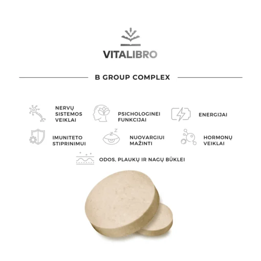 B grupės vitaminų kompleksas su cholinu ir inozitoliu
