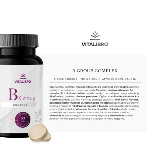 B grupės vitaminų kompleksas su cholinu ir inozitoliu