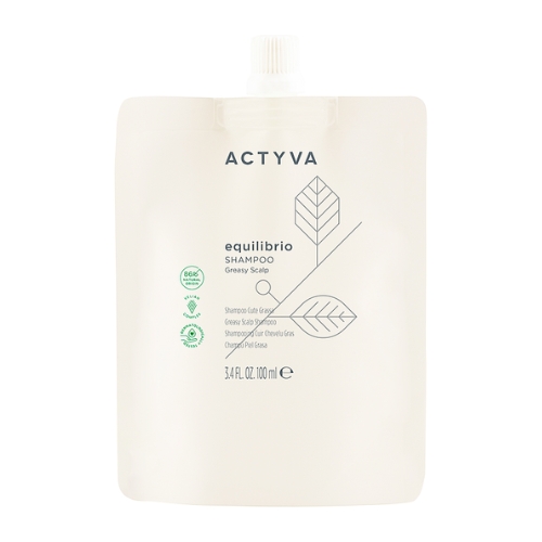 KEMON Actyva Equilibrio Shampoo SN Velian – Riebaluotis linkusių plaukų ir galvos odos šampūnas, 100 ml