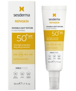 SESDERMA REPASKIN INVISIBLE LIGHT TEXTURE APSAUGINIS FLUIDAS VEIDUI SPF50+, 50 ML