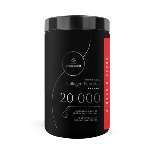 Hidrolizuotas kolagenas COLLAGEN 20 000, braškių aromato