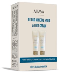 AHAVA RINKINYS: MINERALINIS RANKŲ KREMAS IR PĖDŲ KREMAS (2 × 100 ML)