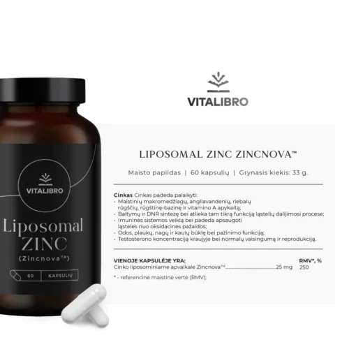 Liposominis cinkas ZINC ZincnovaTM