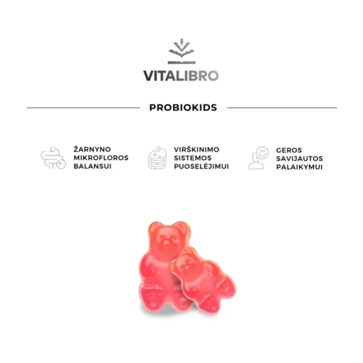 Gerųjų bakterijų papildas vaikams PROBIOKIDS