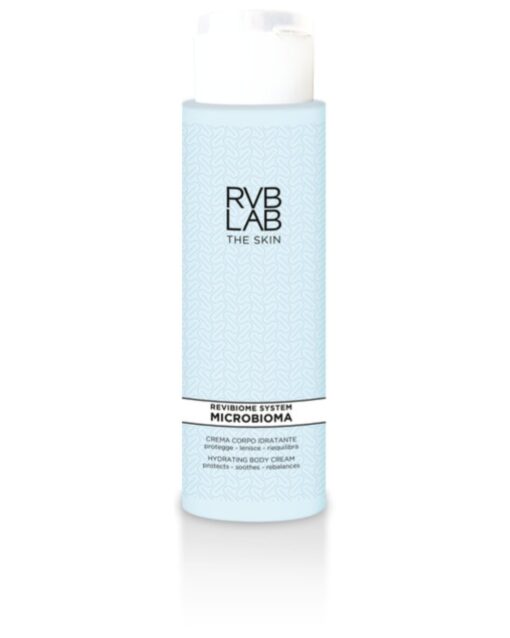RVB LAB Microbioma Moisturizing Body Cream, drėkinantis kūno kremas, 350 ml.