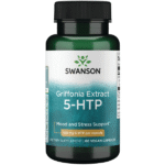 SWANSON 5-HTP, 500 mg, 60 kapsulių