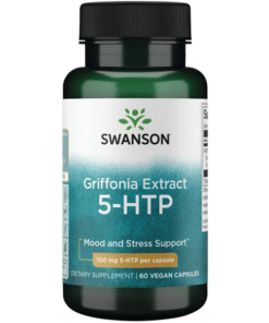 SWANSON 5-HTP, 500 mg, 60 kapsulių