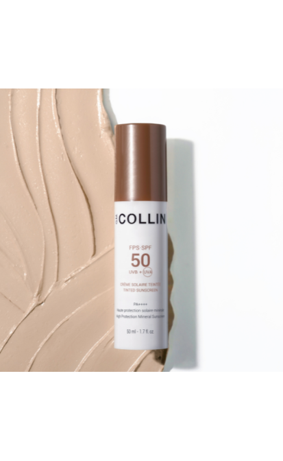 G.M. COLLIN SPF 50 TINTED SUNSCREEN APSAUGINIS KREMAS SU ATSPALVIU, 50 ML.